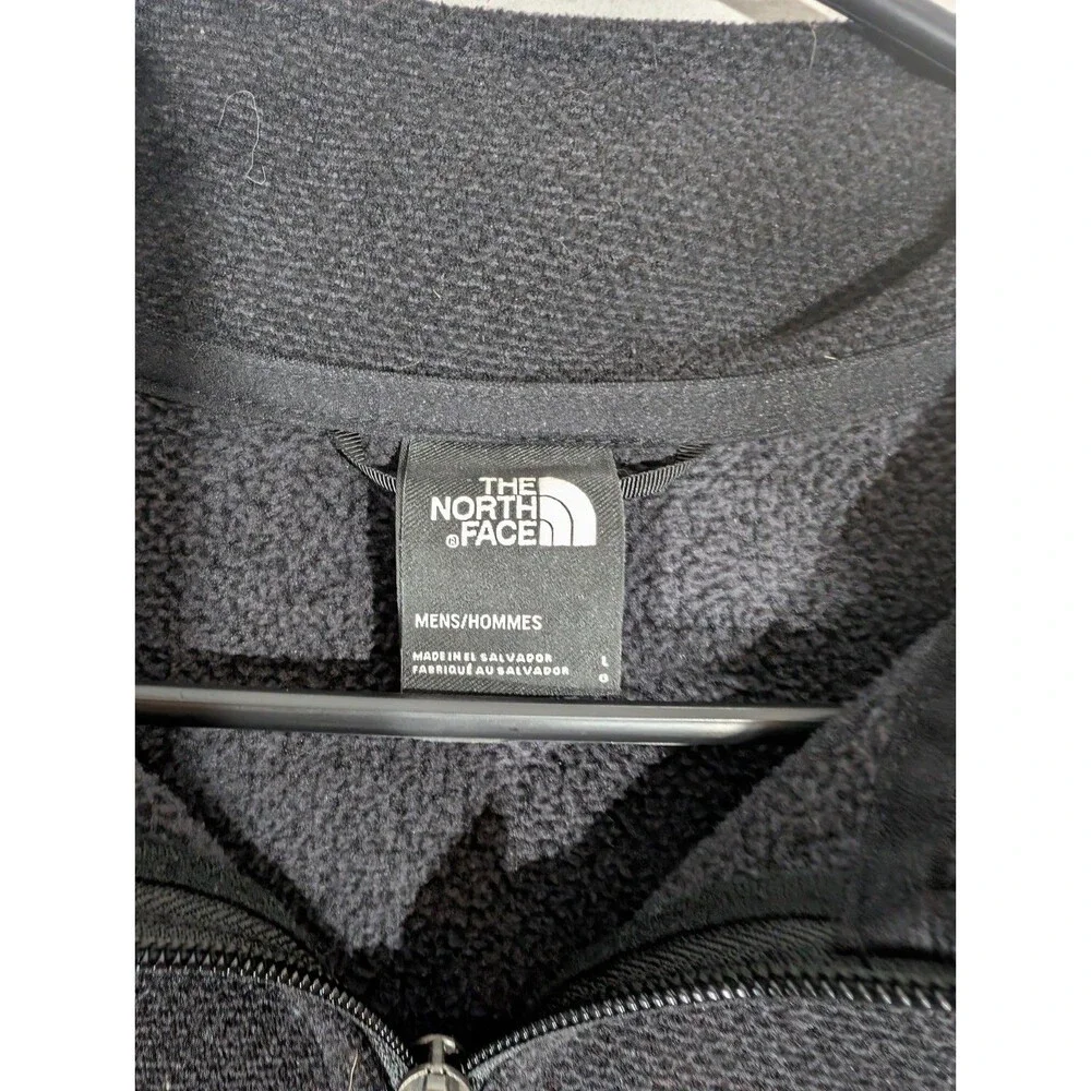 The North Face‎ Mens Black 1/4 Zip Fleece Jacket Sz Large Outdoor Hiking Gopcore
